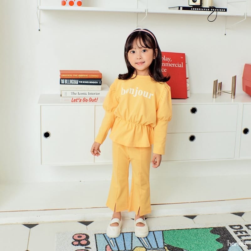 HANAB - Korean Children Fashion - #Kfashion4kids - Bonjour Top Bottom Set - 7