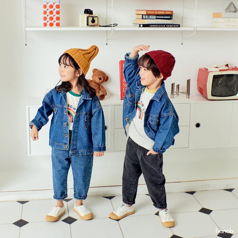 HANAB - Korean Children Fashion - #Kfashion4kids - Basic Denim Jacket - 2