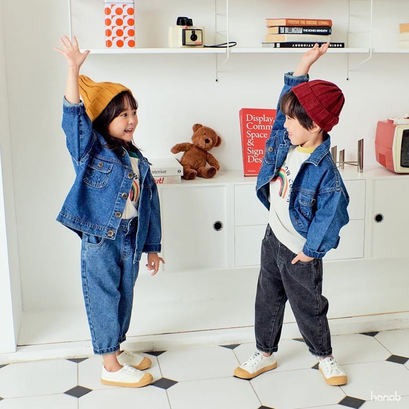HANAB - Korean Children Fashion - #Kfashion4kids - Basic Denim Jacket - 4