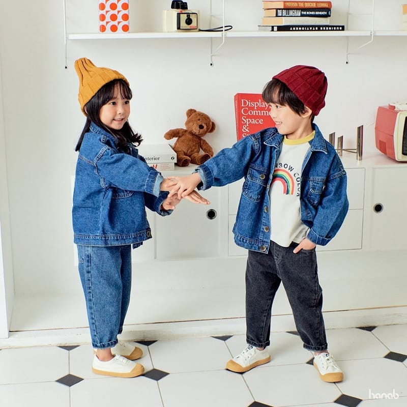 HANAB - Korean Children Fashion - #Kfashion4kids - Basic Denim Jacket - 7