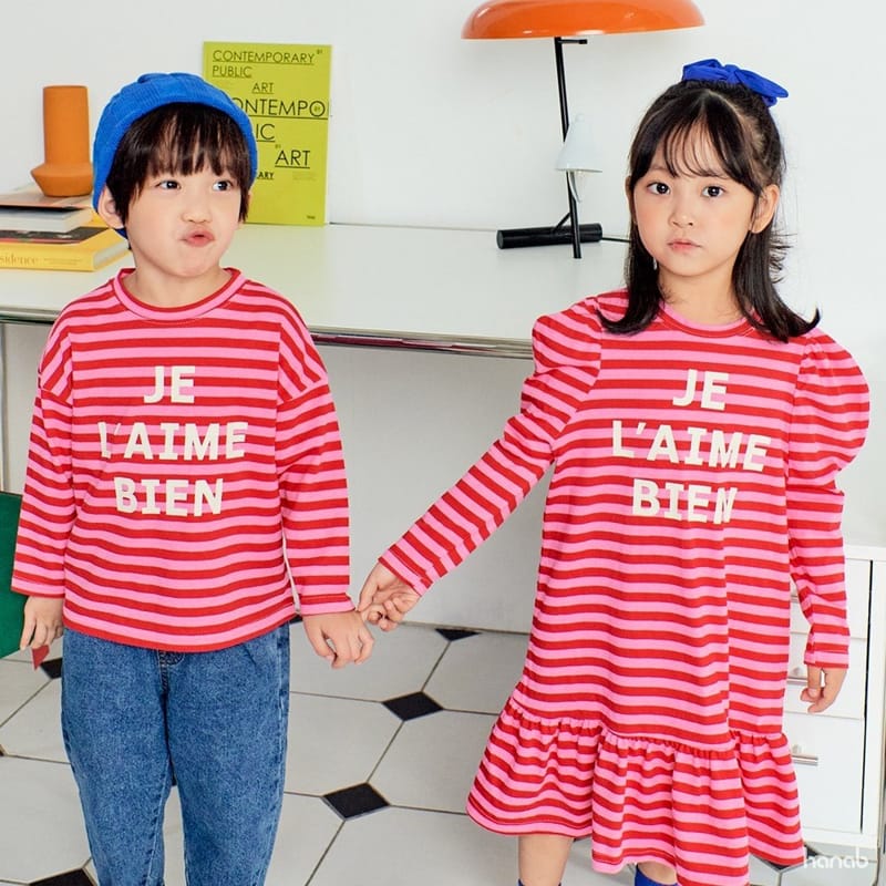 HANAB - Korean Children Fashion - #Kfashion4kids - Berry Tee One-piece - 2