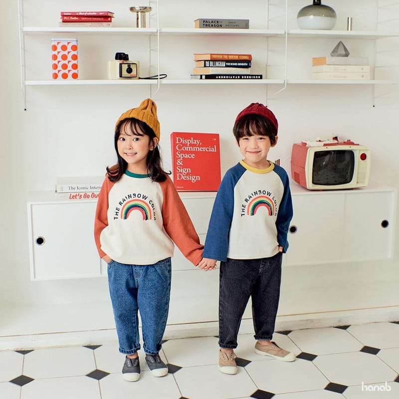 HANAB - Korean Children Fashion - #Kfashion4kids - Color Rainbow Tee - 10