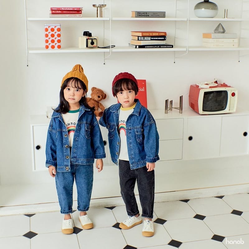 HANAB - Korean Children Fashion - #Kfashion4kids - Color Rainbow Tee - 12