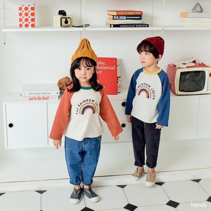 HANAB - Korean Children Fashion - #Kfashion4kids - Color Rainbow Tee - 2