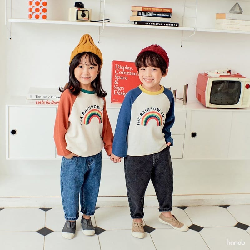 HANAB - Korean Children Fashion - #Kfashion4kids - Color Rainbow Tee - 9