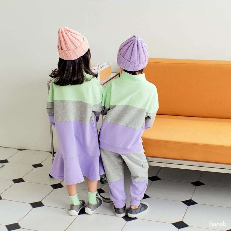 HANAB - Korean Children Fashion - #Kfashion4kids - Color Square Top Bottom Set - 6