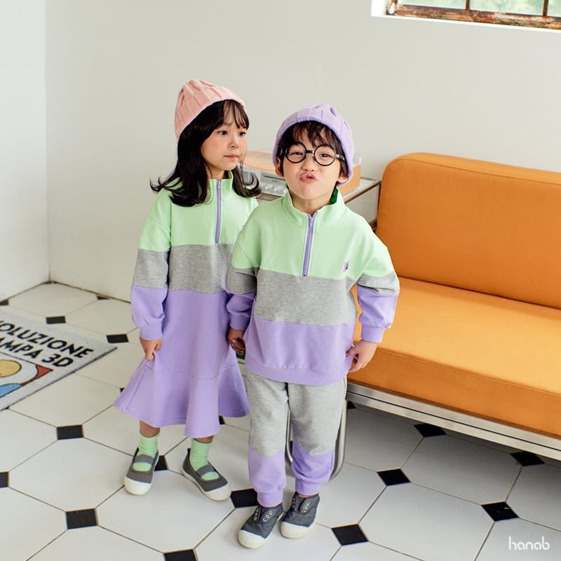 HANAB - Korean Children Fashion - #Kfashion4kids - Color Square Top Bottom Set - 7
