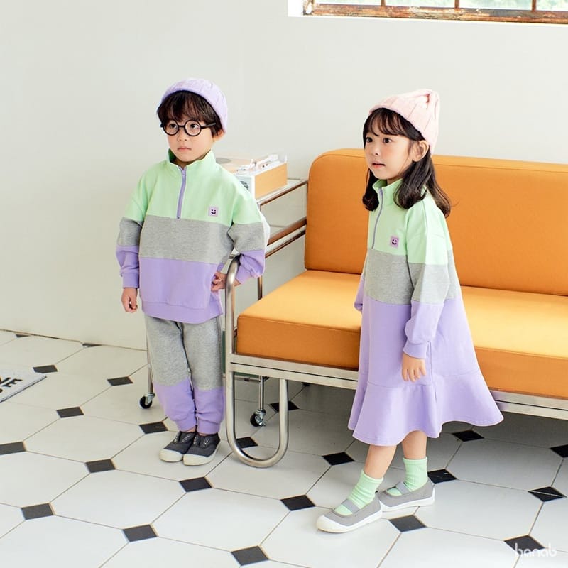 HANAB - Korean Children Fashion - #Kfashion4kids - Color Square Top Bottom Set - 9