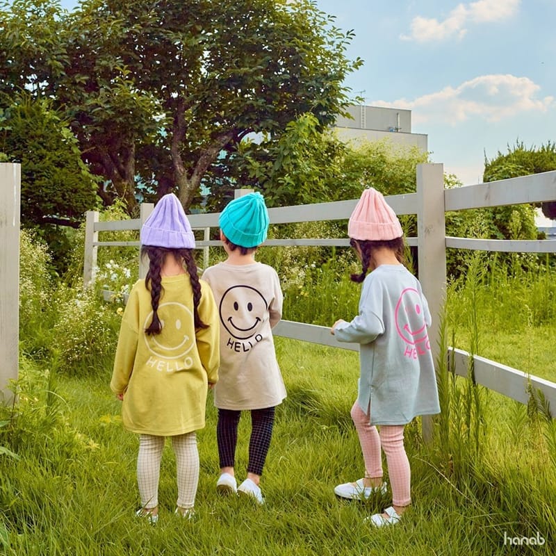 HANAB - Korean Children Fashion - #Kfashion4kids - Long Smile Top Bottom Set - 11