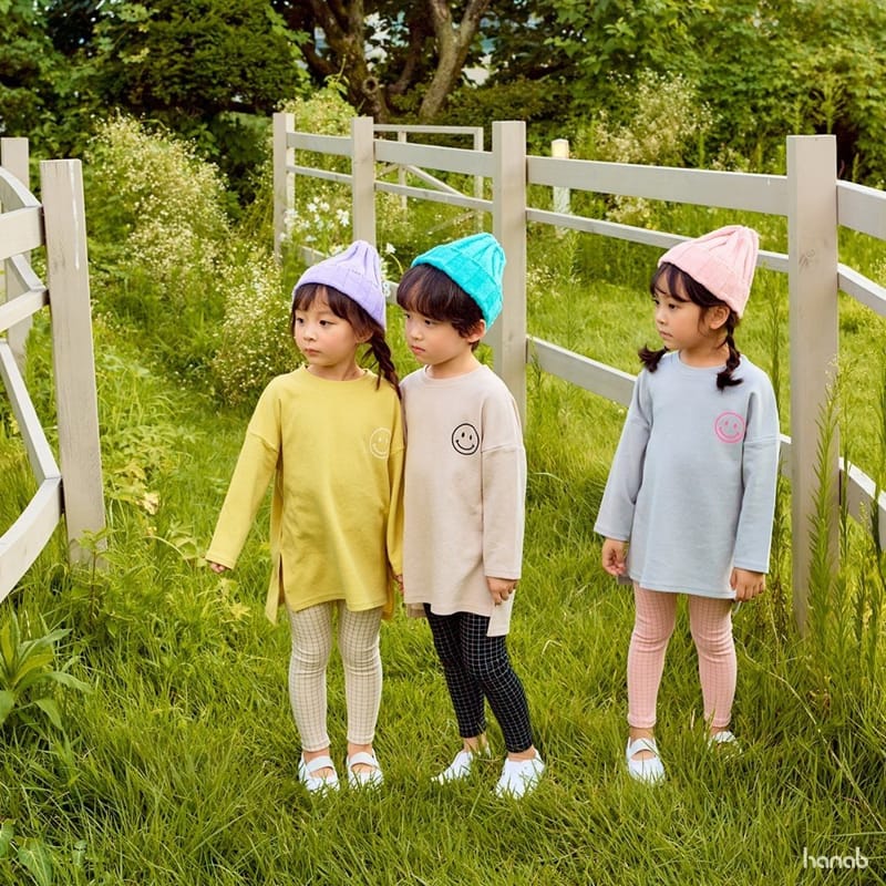 HANAB - Korean Children Fashion - #Kfashion4kids - Long Smile Top Bottom Set - 3