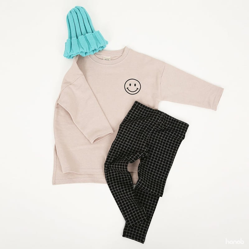 HANAB - Korean Children Fashion - #Kfashion4kids - Long Smile Top Bottom Set - 5
