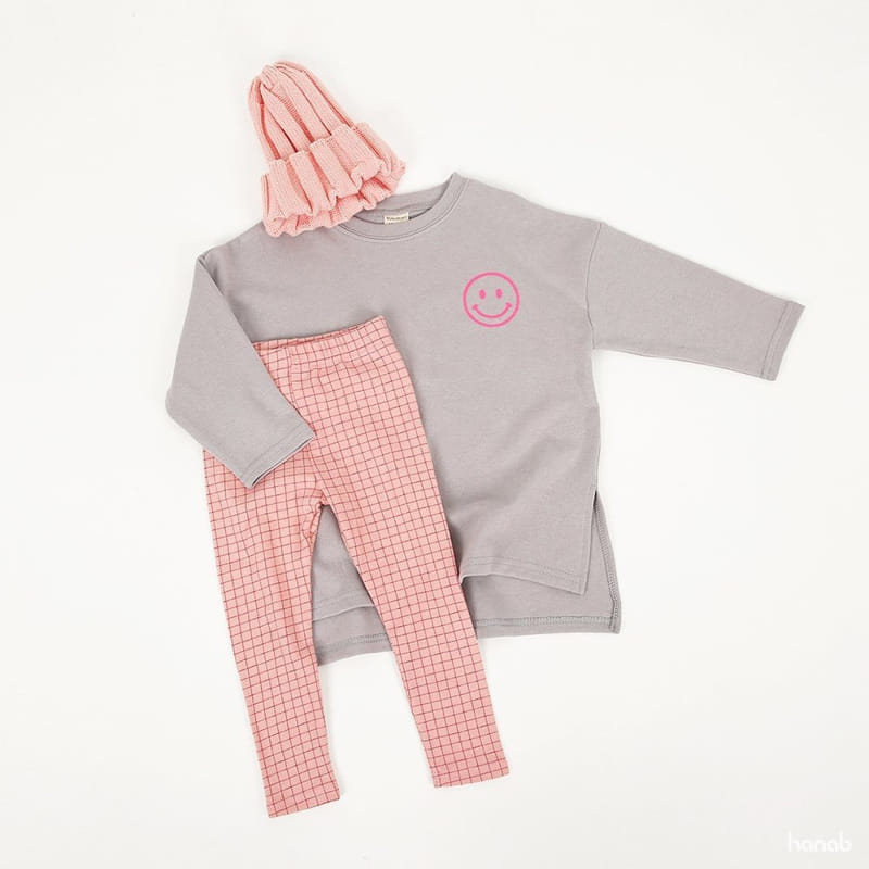 HANAB - Korean Children Fashion - #Kfashion4kids - Long Smile Top Bottom Set - 6
