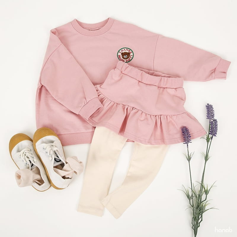 HANAB - Korean Children Fashion - #Kfashion4kids - Thanks Bear Top Bottom Set  - 3