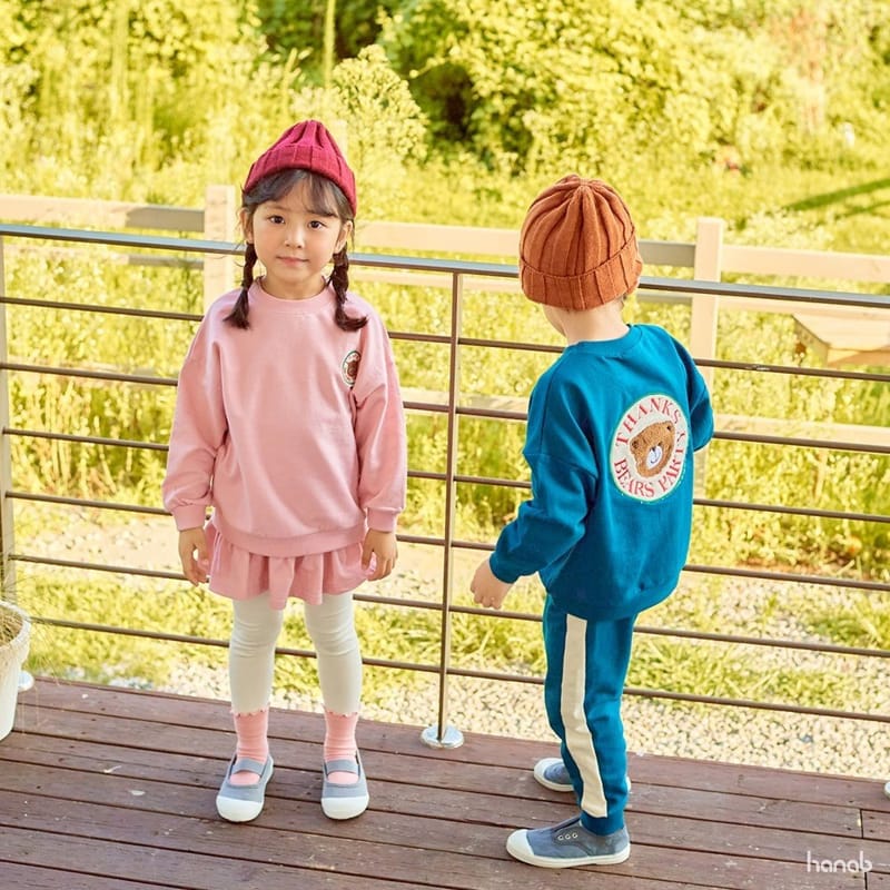 HANAB - Korean Children Fashion - #Kfashion4kids - Thanks Bear Top Bottom Set  - 7