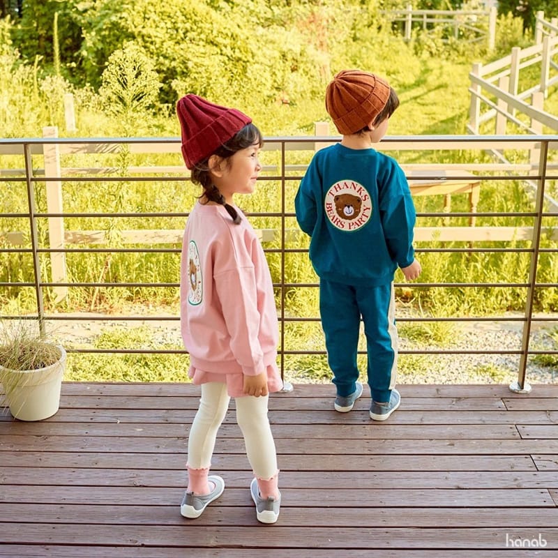 HANAB - Korean Children Fashion - #Kfashion4kids - Thanks Bear Top Bottom Set  - 9