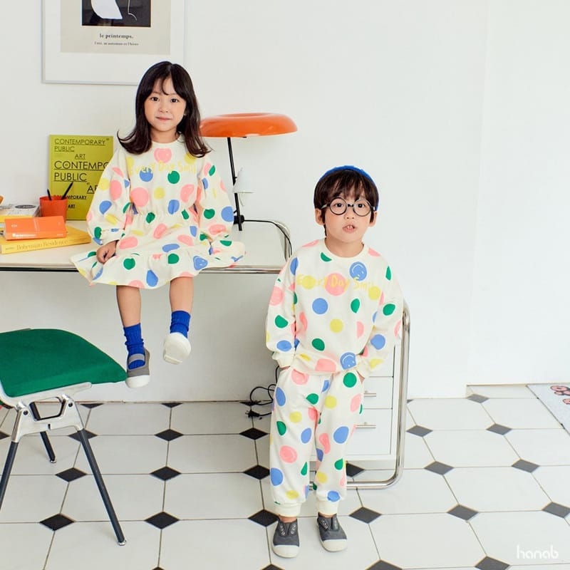HANAB - Korean Children Fashion - #Kfashion4kids - Dot Pop One-piece