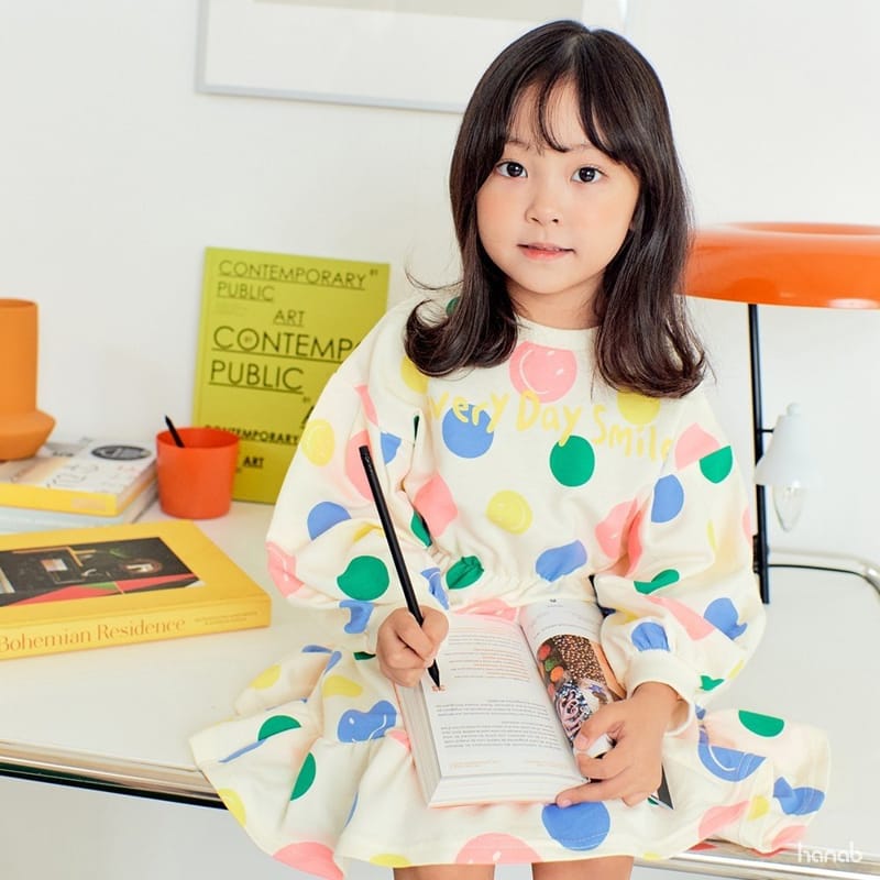HANAB - Korean Children Fashion - #Kfashion4kids - Dot Pop Top Bottom Set - 8