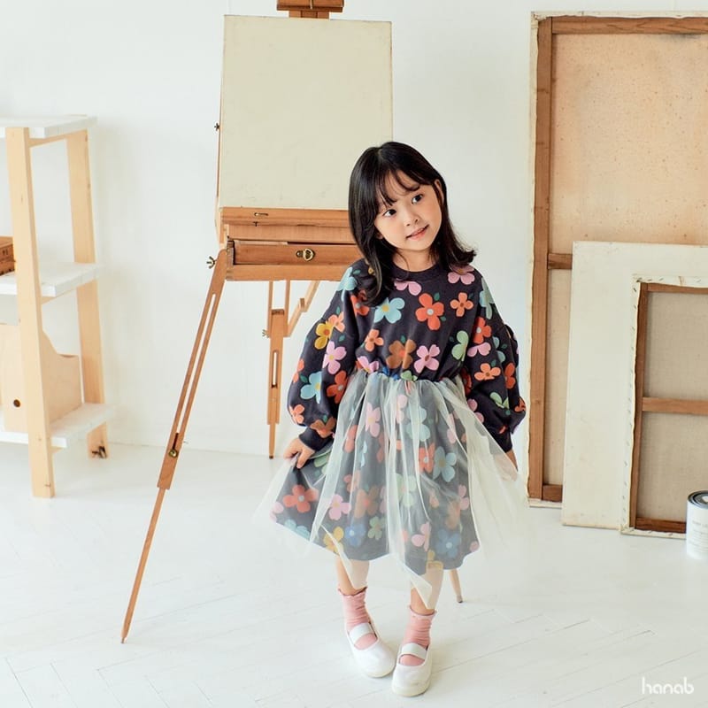 HANAB - Korean Children Fashion - #Kfashion4kids - Flower Tutu One-piece