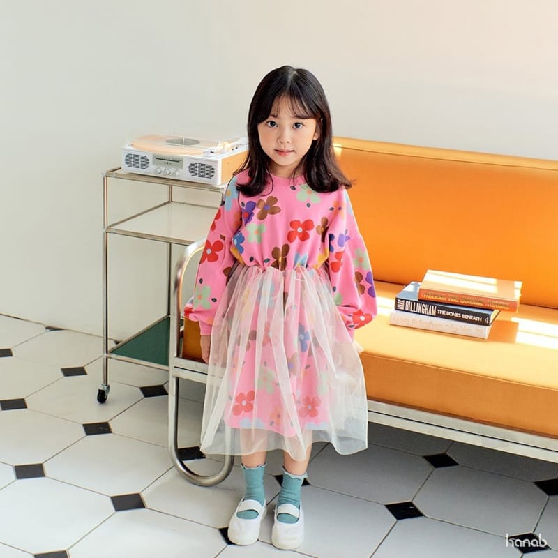 HANAB - Korean Children Fashion - #Kfashion4kids - Flower Tutu One-piece - 2