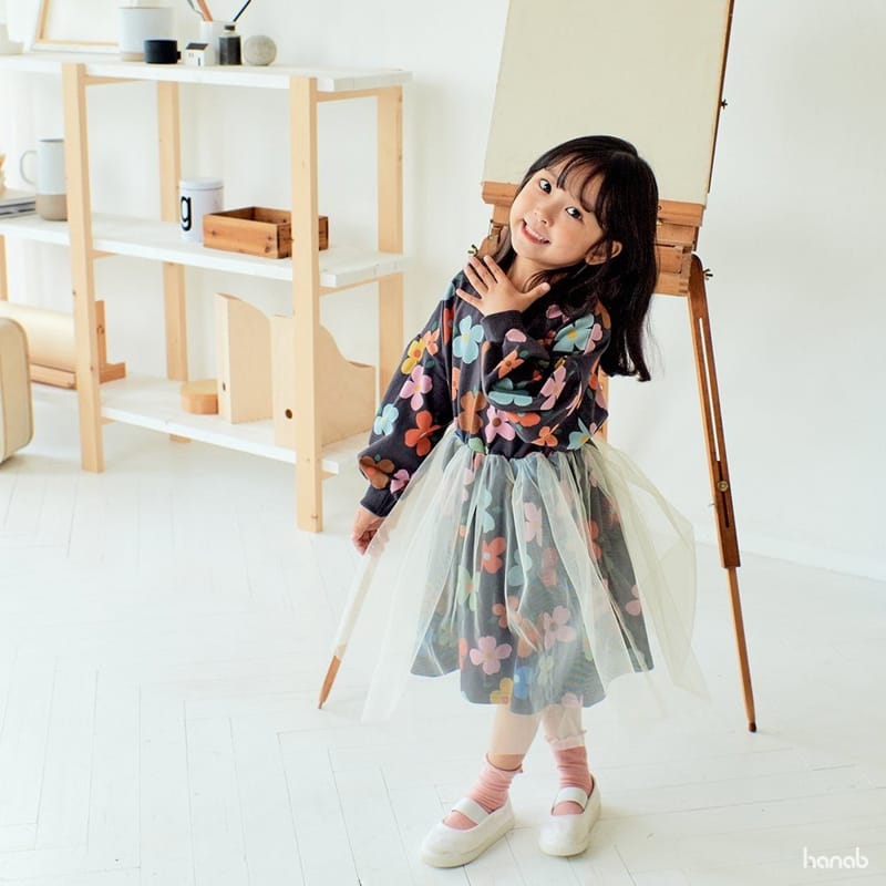 HANAB - Korean Children Fashion - #Kfashion4kids - Flower Tutu One-piece - 3