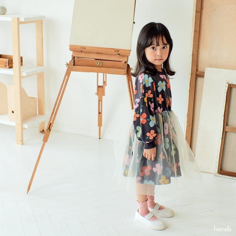HANAB - Korean Children Fashion - #Kfashion4kids - Flower Tutu One-piece - 5
