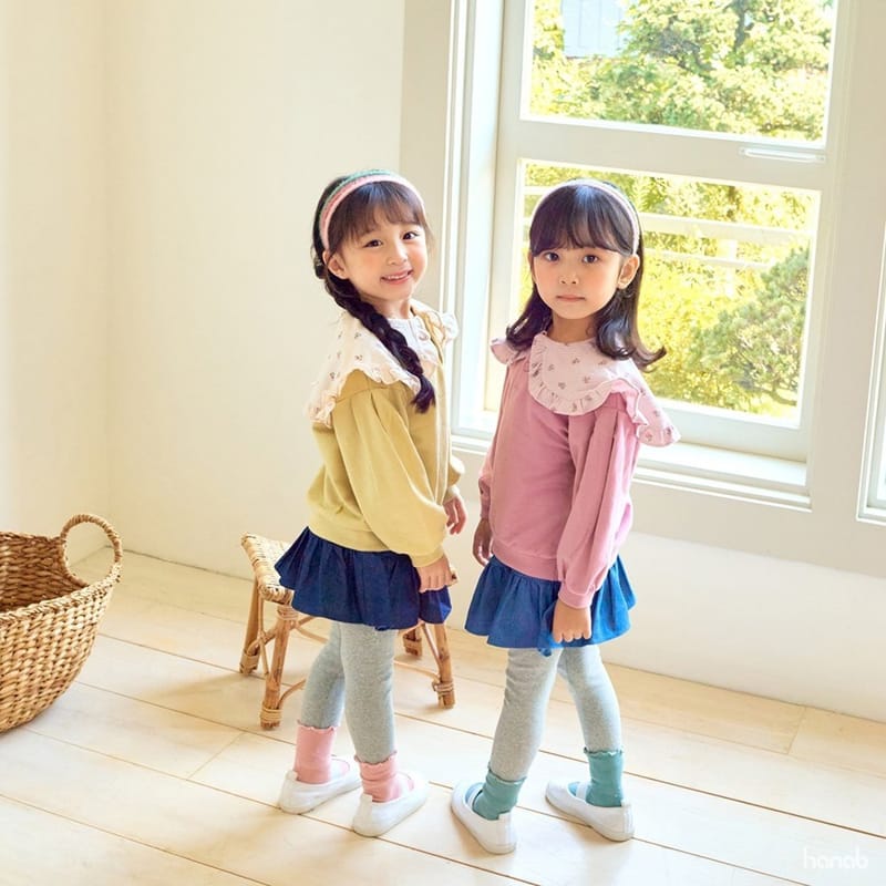HANAB - Korean Children Fashion - #Kfashion4kids - Denim Skirt Leggings - 11