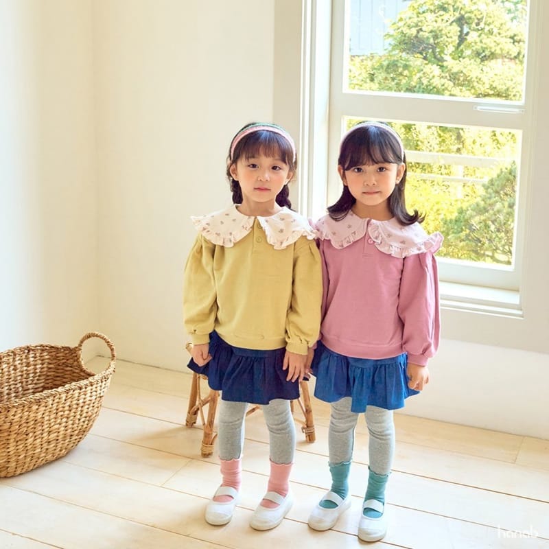 HANAB - Korean Children Fashion - #Kfashion4kids - Denim Skirt Leggings - 7