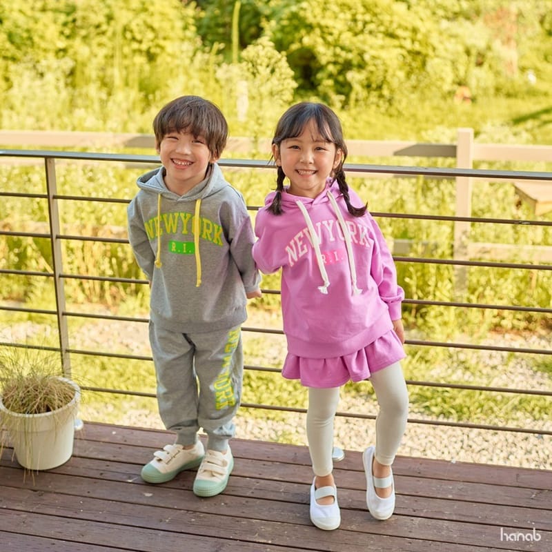 HANAB - Korean Children Fashion - #Kfashion4kids - Neon Hoody Top Bottom Set - 10
