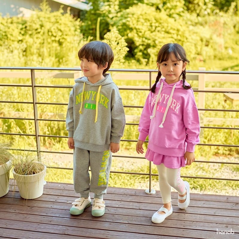 HANAB - Korean Children Fashion - #Kfashion4kids - Neon Hoody Top Bottom Set - 12