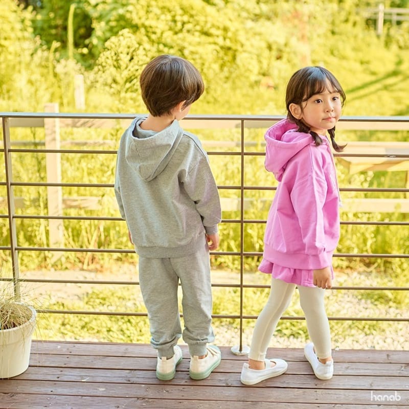 HANAB - Korean Children Fashion - #Kfashion4kids - Neon Hoody Top Bottom Set - 3