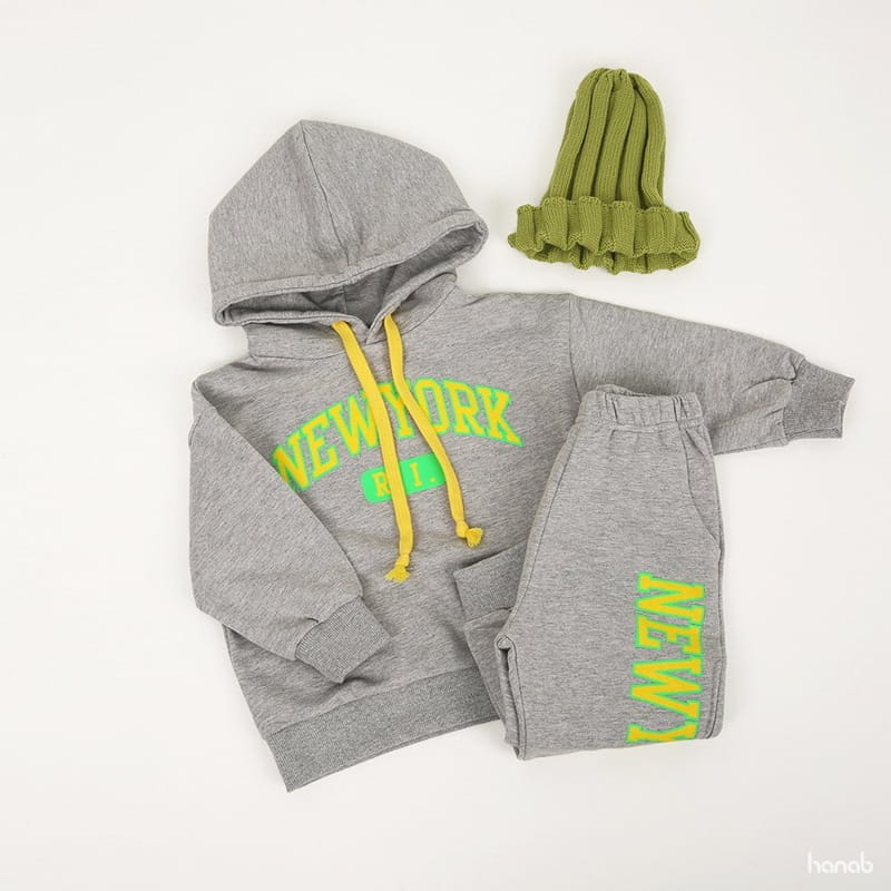 HANAB - Korean Children Fashion - #Kfashion4kids - Neon Hoody Top Bottom Set - 5