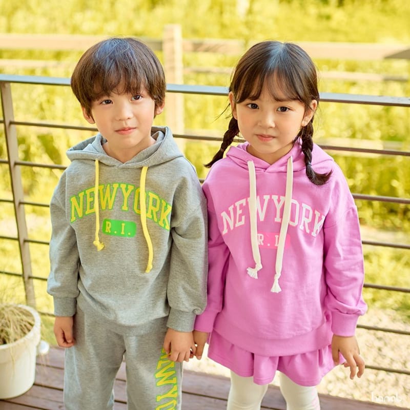 HANAB - Korean Children Fashion - #Kfashion4kids - Neon Hoody Top Bottom Set - 8