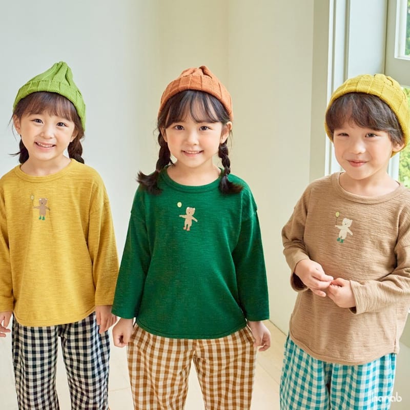 HANAB - Korean Children Fashion - #Kfashion4kids - Kid Bear Top Bottom Set - 12