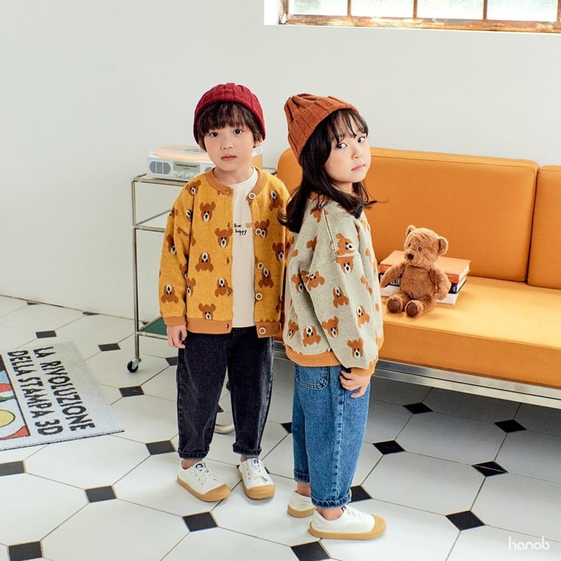 HANAB - Korean Children Fashion - #Kfashion4kids - Bear Cardigan - 4