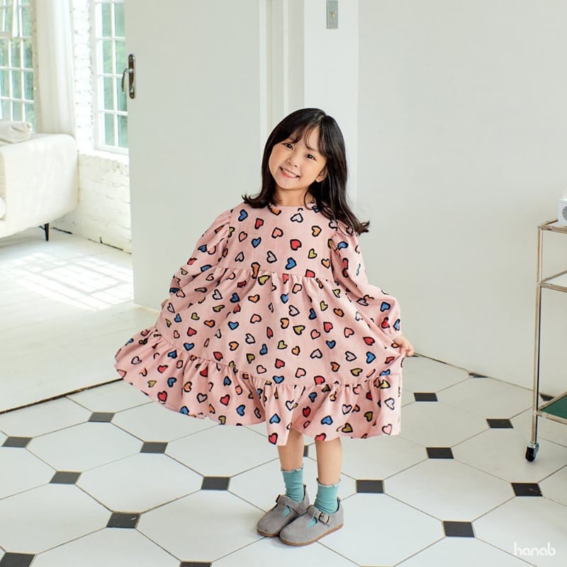 HANAB - Korean Children Fashion - #Kfashion4kids - Rin Shirring One-piece - 4