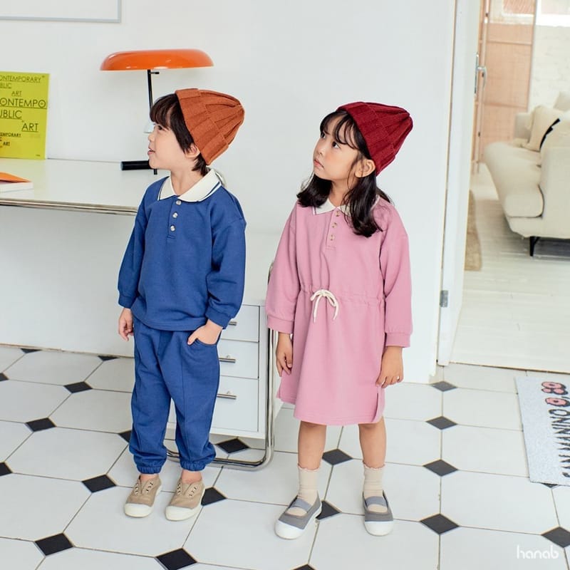 HANAB - Korean Children Fashion - #Kfashion4kids - Polo Top Bottom Set - 10