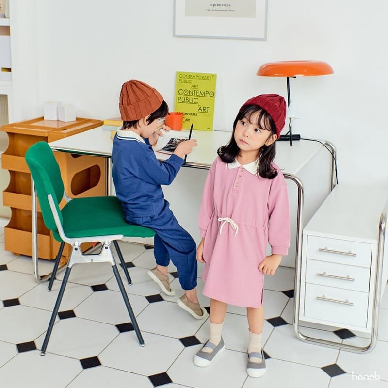 HANAB - Korean Children Fashion - #Kfashion4kids - Polo Top Bottom Set - 9
