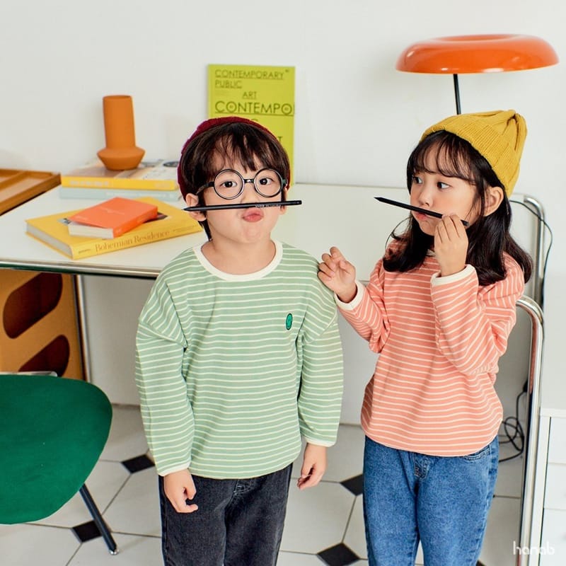 HANAB - Korean Children Fashion - #Kfashion4kids - Pual Stripes Tee