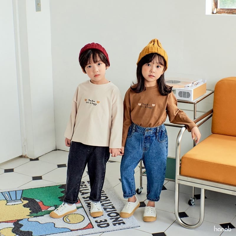HANAB - Korean Children Fashion - #Kfashion4kids - Two Bear Tee - 5