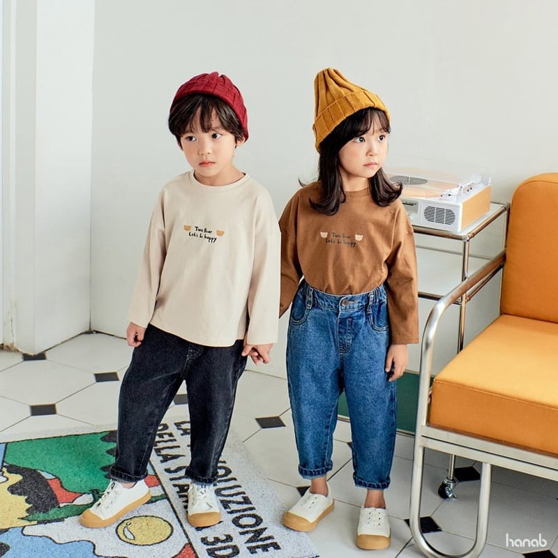 HANAB - Korean Children Fashion - #Kfashion4kids - Two Bear Tee - 6