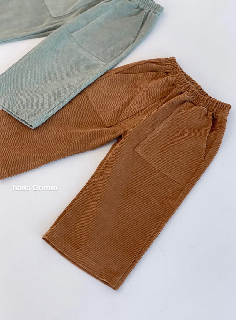 HANS GRIMM - Korean Children Fashion - #Kfashion4kids - Out Pocket Corduroy Pants