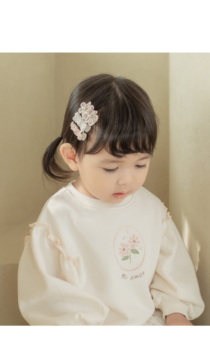 HAPPY PRINCE - Korean Children Fashion - #Kfashion4kids - Monika Baby Hairpin [set of 5]