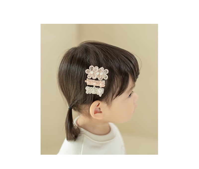HAPPY PRINCE - Korean Children Fashion - #Kfashion4kids - Monika Baby Hairpin [set of 5] - 2