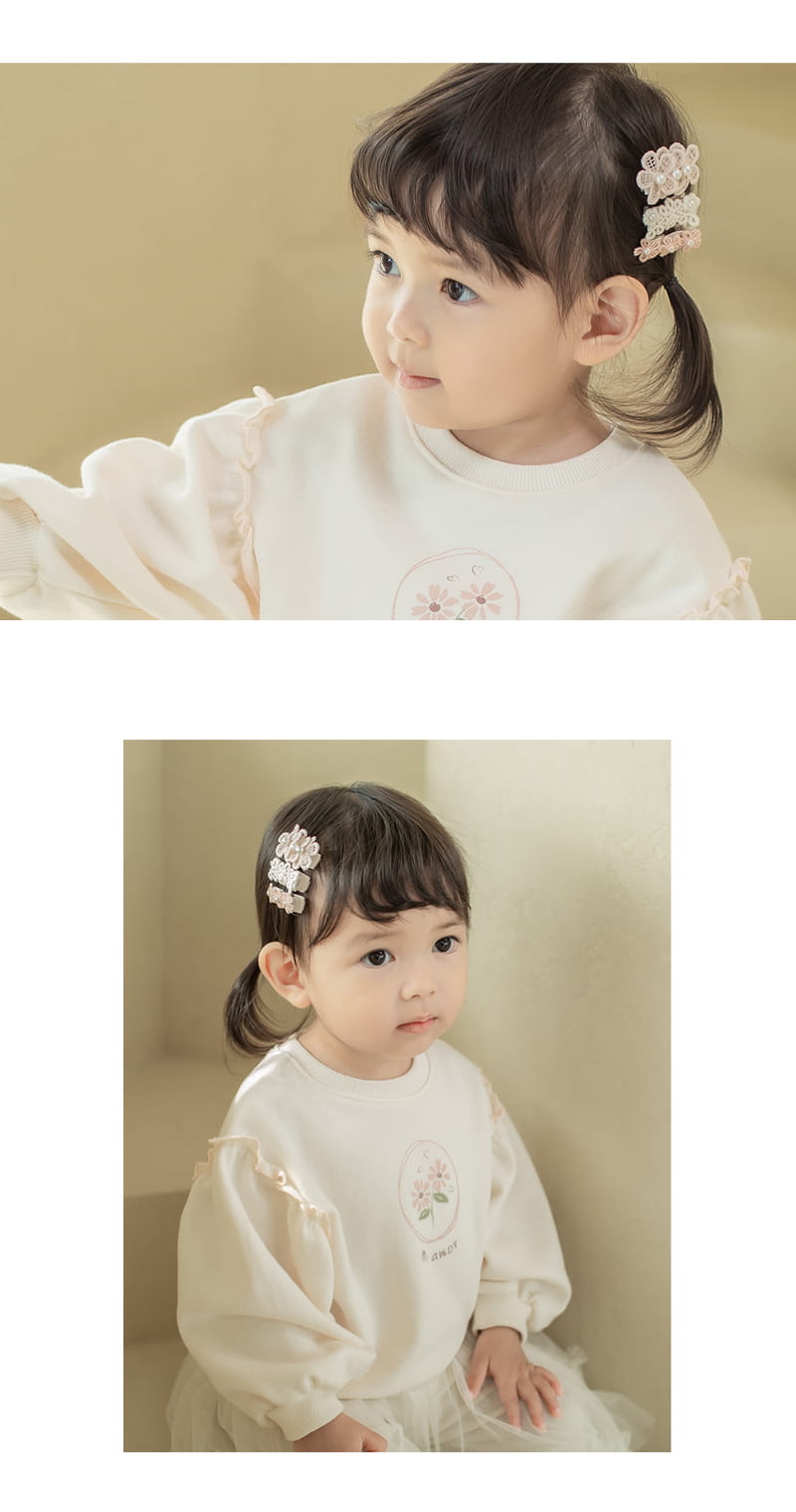 HAPPY PRINCE - Korean Children Fashion - #Kfashion4kids - Monika Baby Hairpin [set of 5] - 4