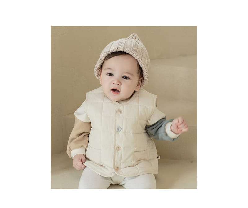 HAPPY PRINCE - Korean Children Fashion - #Kfashion4kids - Maribel Quilt Baby Vest - 2