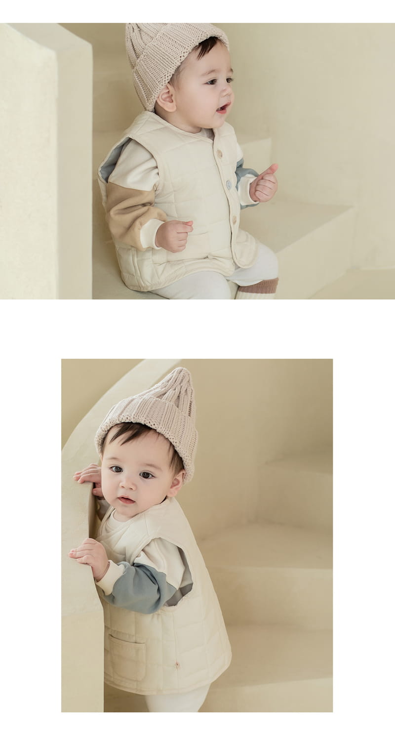HAPPY PRINCE - Korean Children Fashion - #Kfashion4kids - Maribel Quilt Baby Vest - 4