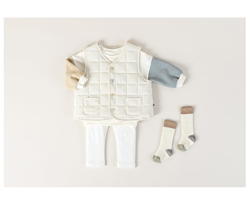 HAPPY PRINCE - Korean Children Fashion - #Kfashion4kids - Maribel Quilt Baby Vest - 5