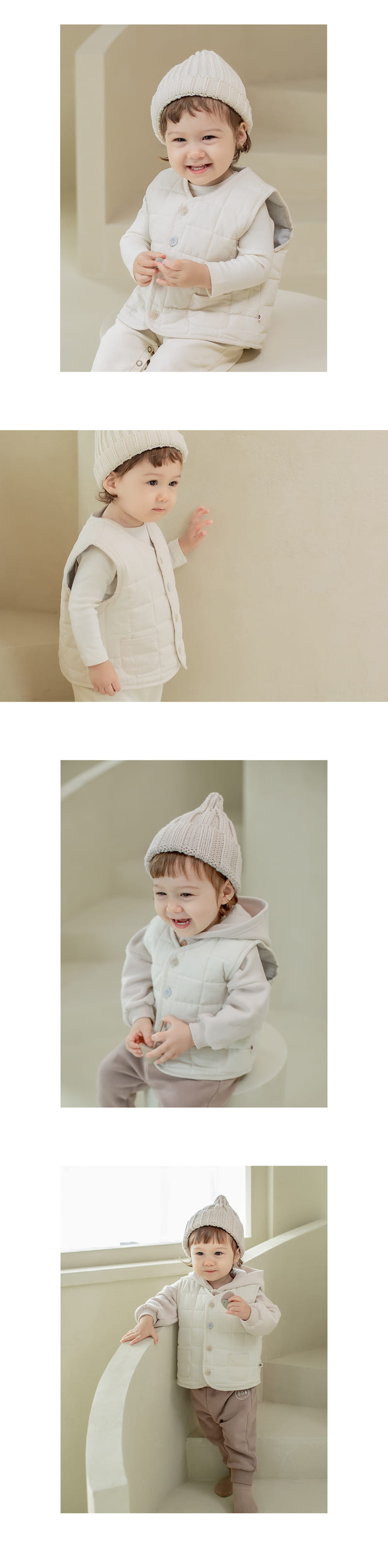 HAPPY PRINCE - Korean Children Fashion - #Kfashion4kids - Maribel Quilt Baby Vest - 6
