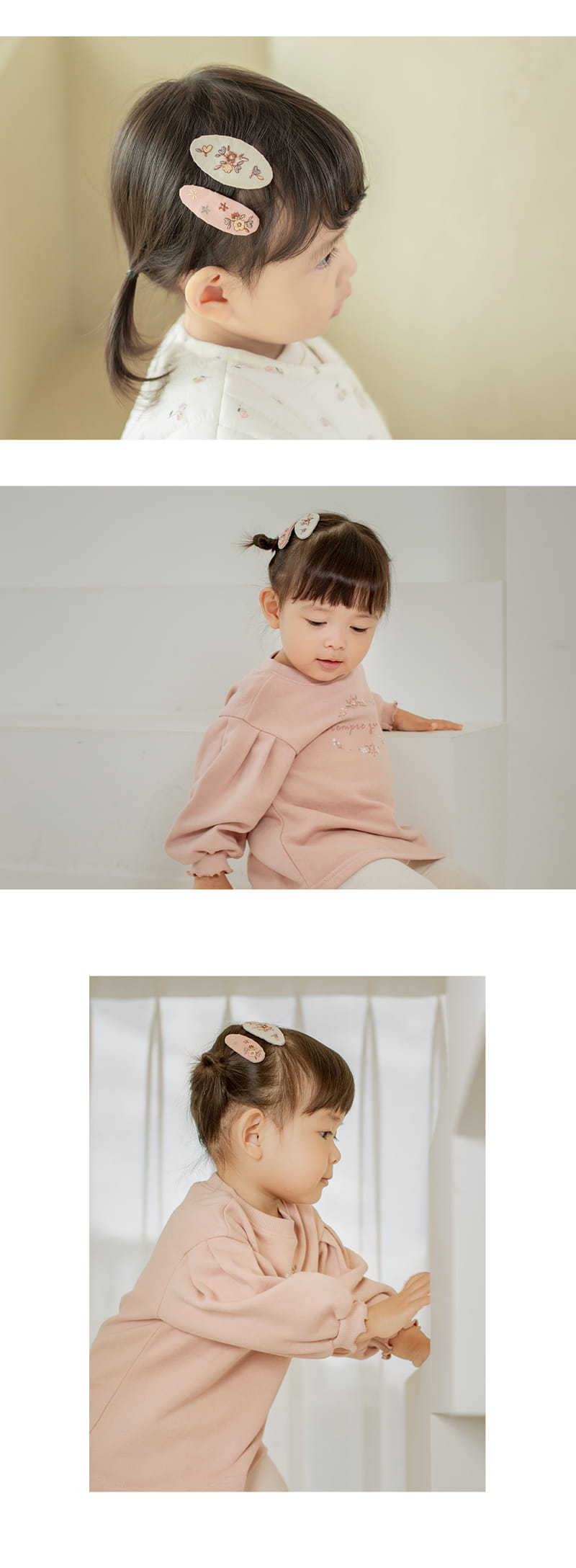 HAPPY PRINCE - Korean Children Fashion - #Kfashion4kids - Lovel Baby Barrettes [set of 5] - 4