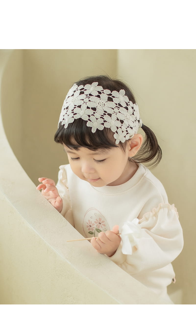 HAPPY PRINCE - Korean Children Fashion - #Kfashion4kids - Nesol Lace Baby Hairband [set of 5]